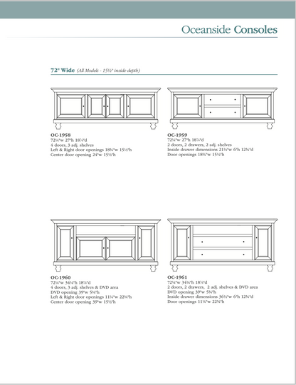 Oceanside 60″ TV Console