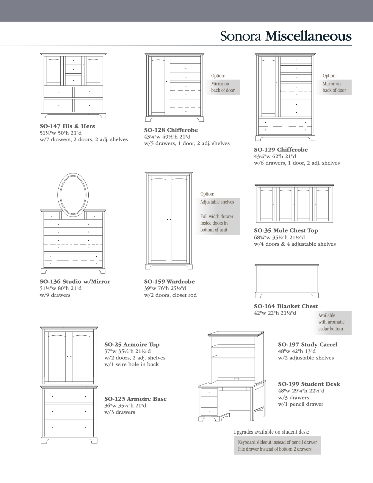 Sonora Bedroom Set