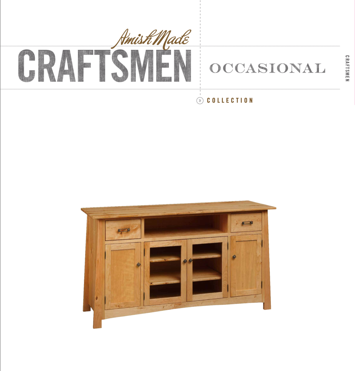 Craftsmen 2-Door Coffee Table