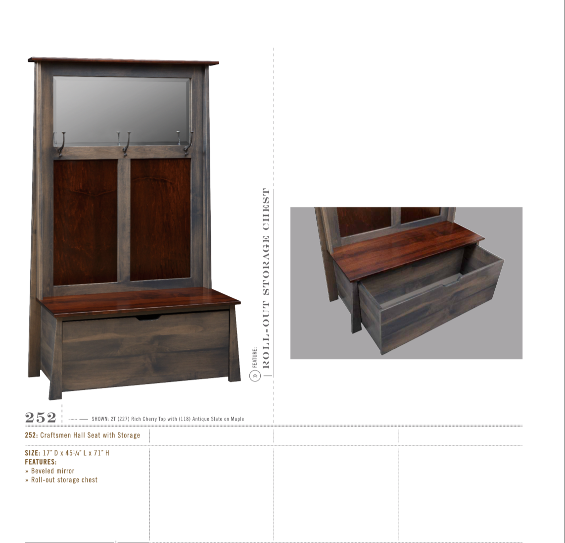Craftsmen 1-Door Chair Side Table
