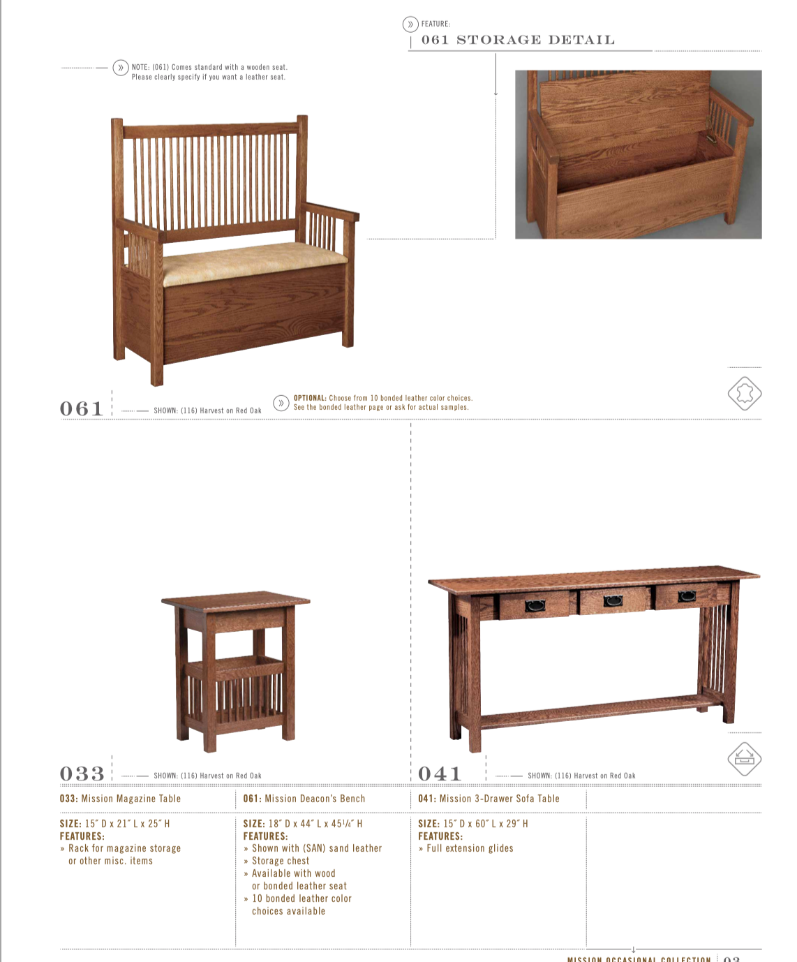 Lancaster Mission 46” Sofa Table