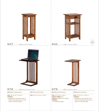 Lancaster Mission 36" Sofa Table