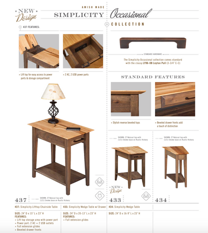 Simplicity 40" Small Writing Desk