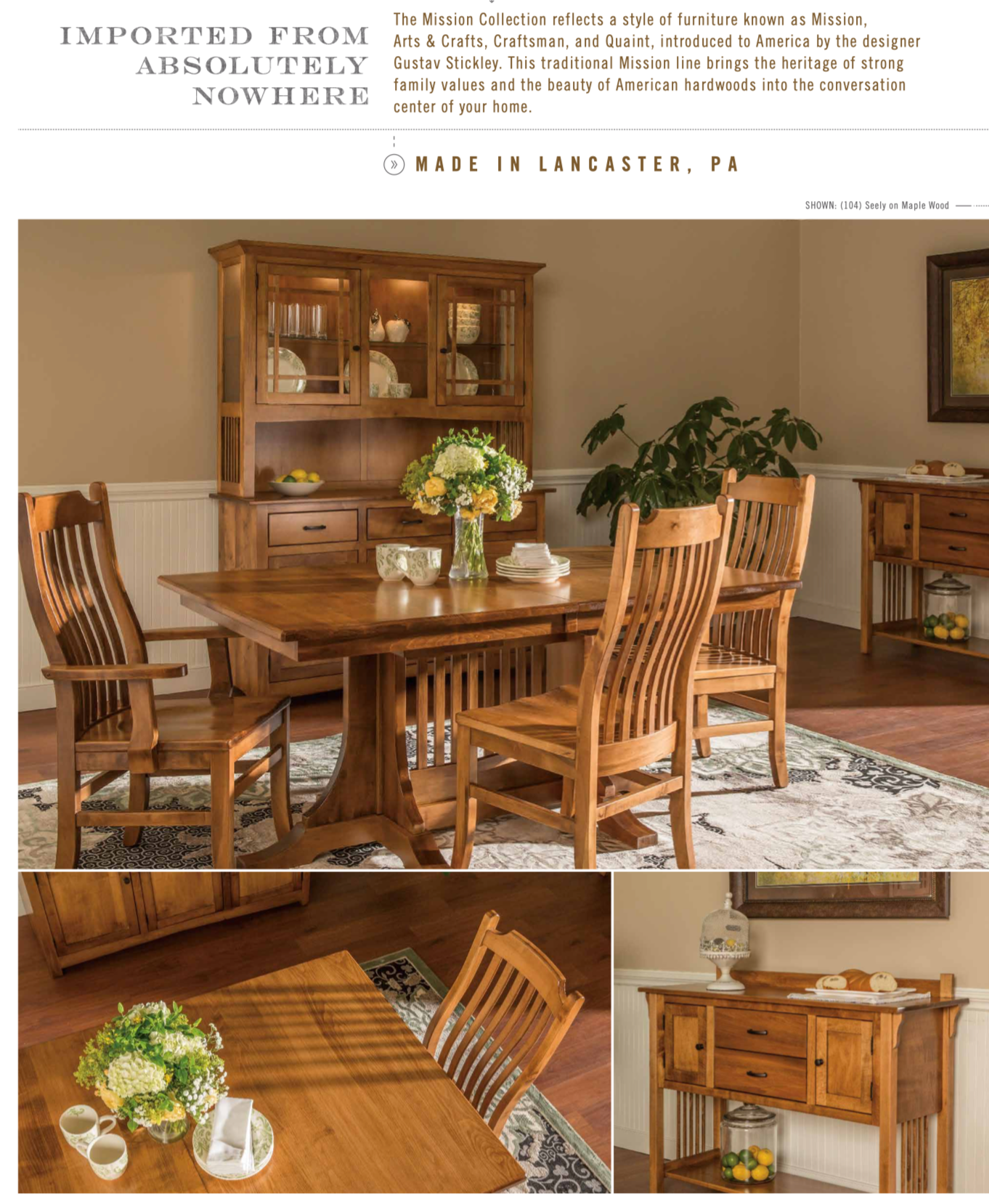 Lancaster Mission Dining Room Set