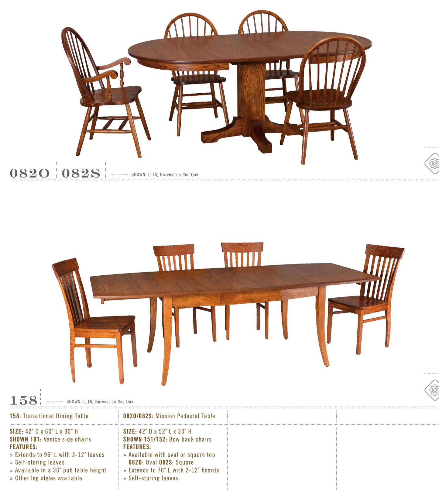 Lancaster Mission Dining Room Set