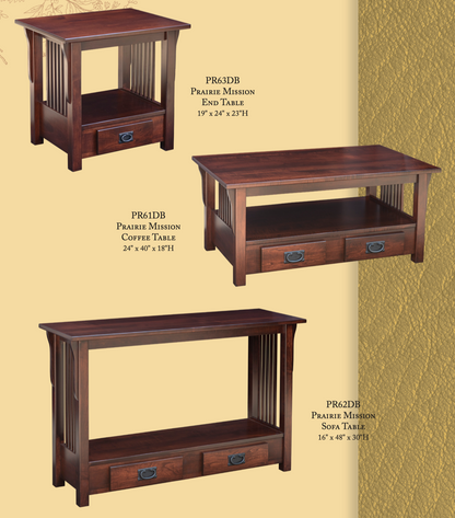 Prairie Mission 24" x 19" End Table