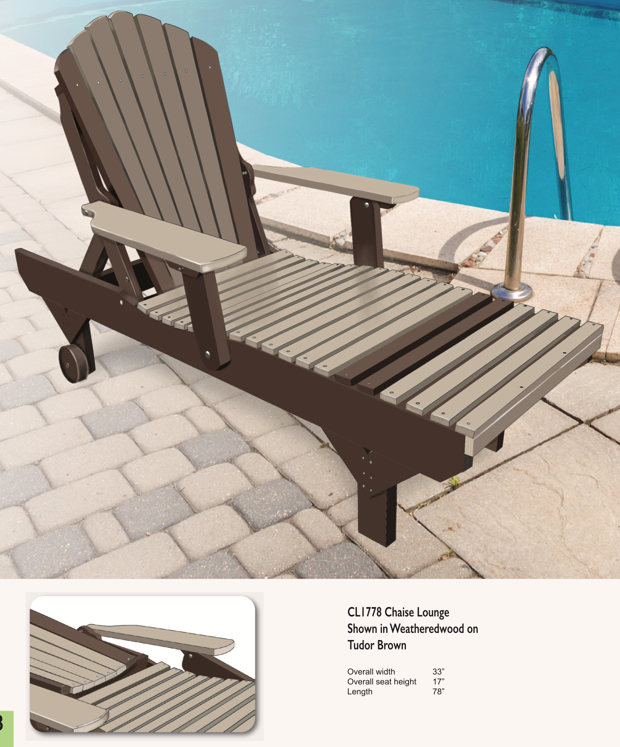 Poly Adirondack Chaise Lounge