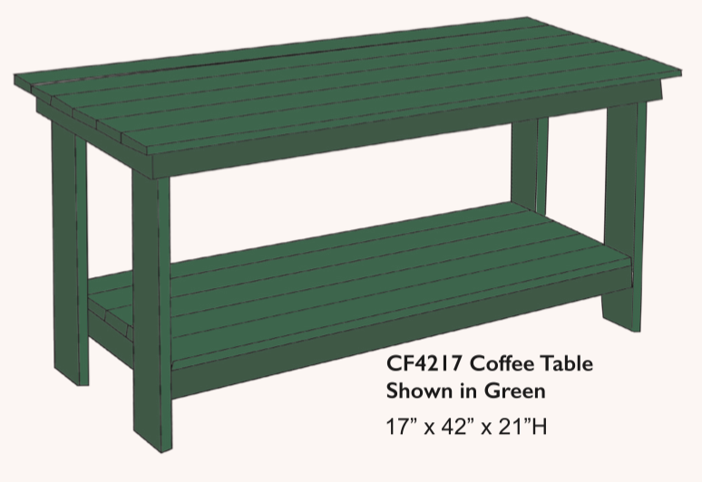 Poly Rectangular Coffee Table