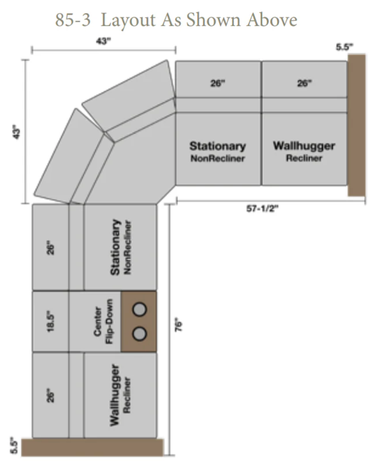 Mission Sectional Sofa - Pushback