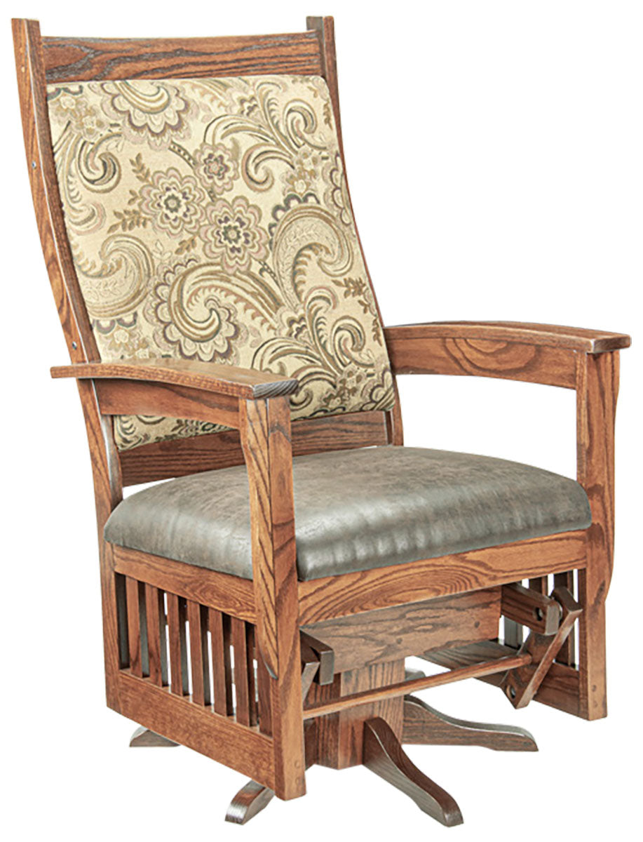 Keystone Mission #330 Upholstered Swivel Glider