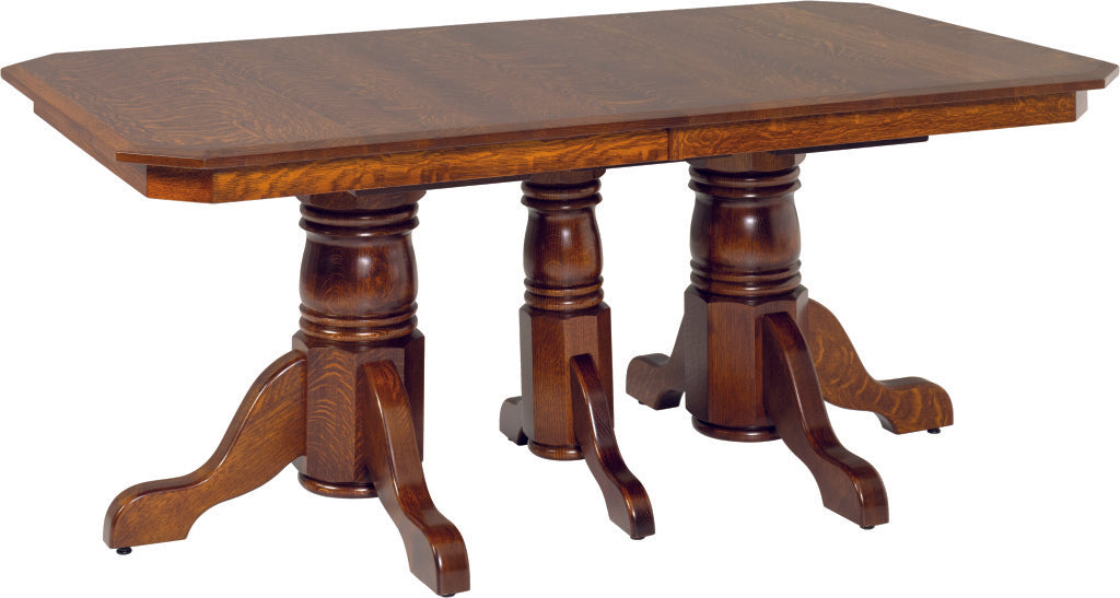 Freemont Triple Pedestal Table and Chair Set