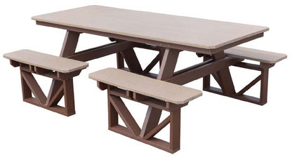 Poly 7′ Walk In Picnic Table