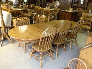 Double Pedestal Table with Claw Feet