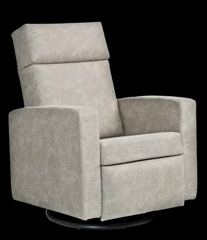 Modern Shaker Swivel Glider Recliner - Steel Base